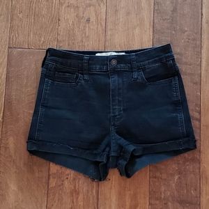 Hollister Black High Rise Short Short